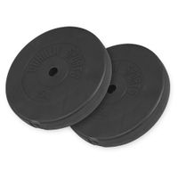 gorilla sports juego de discos de peso de vinilo  30 kg - 2 x 15 kg