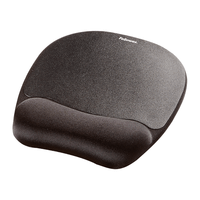 alfombrilla fellowes reposamunecas de espuma memory foam negro 9176501
