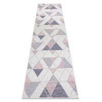 alfombra sisal sion alfombra de pasillo geometrico triangulos 3006 t 60x250 cm