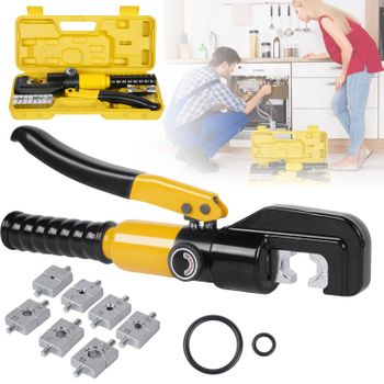 Pinza Hidráulica de 4/6/10/16/25/35/50/70 mm², Herramienta de Prensado Hidráulico para el Hogar, Alicates de Prensado de Cables para Bricolaje, Prensa Hidráulica Inalámbrica