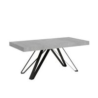 mesa extensible 90x180284 cm terium cemento patas antracita