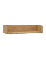 estanteria de madera maciza tono roble medio de 90x16cm