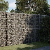 cesta de gaviones  gavion para piedras  gavion decorativo con cubierta hierro galvanizado 250x100x200cm cfw335701