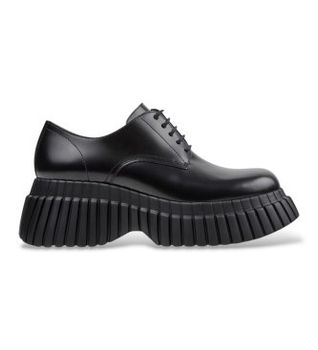 Camper para mujer. K201949-001 Zapatos de cordones de piel Pix BCN negro (39), 5 a 8cm, Casual