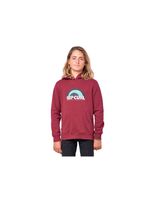 sudadera con capucha rip curl mama pop boy dark red