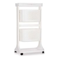 carrito verdulero blanco polipropileno 33 x 81 x 44 cm