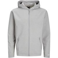 jack  jones jersey 12253764 jcocloud sweat zip hood noos light grey melange para hombre