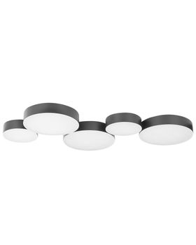 Lámpara led de techo  metal negro