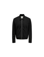 chaqueta only  sons onsjakes 0339 reg zip stretch overshirt hombre black