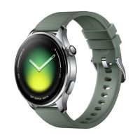 xiaomi watch 5 bluetooth gps nfc 47mm amoled plata correa verde m resistencia agua 5atm spo2 pulsometro