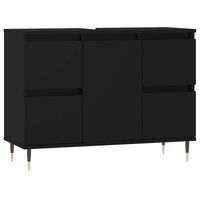 mueble de bano madera de ingenieria negro 80x33x60 cm vidaxl