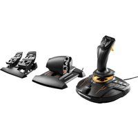 thrustmaster t16000m flight pack pc joystick throttle  pedals