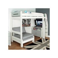 urban grey high sleeper 3 bed with sofa bed  2 door storage cupboard