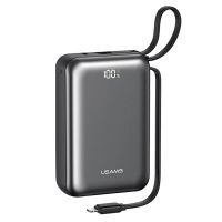 usams cd279 pb98 225w 77wh 20000mah bateria externa con pantalla digital inteligente viene con cables type-c e ip fue