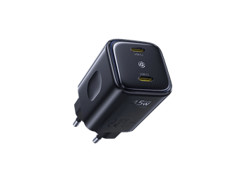 Cargador de pared - Baseus PicoGo, Carga rápida simultánea, Tipo C, 45W, Universal, Negro