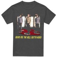 star trek tops y camisetas beam me out para mujer