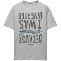 top gun camiseta because i was inverted para mujer