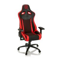 silla gaming  silla de oficina gamebreaker sx 04 tela  cuero sintetico negro  rojo hjh office