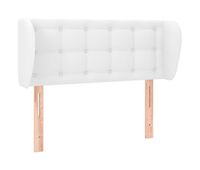 vidaxl cabecero de cuero sintetico blanco 103x23x7888 cm