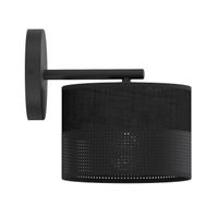 aplique de pared velto negro
