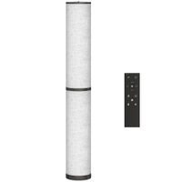 homcom lampara de pie moderna salon con brillo temperaturas de color ajustables mando a distancia magnetico temporizador beige