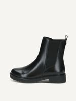 caprice chelsea boot black made of leather and synthetic without heel size 37