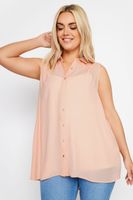 yours camisa sin mangas rosa mujer curvy y tallas grandes yours