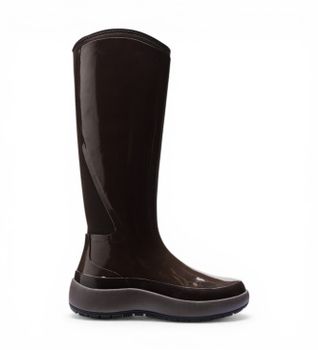 Rains para mujer. 70220 Botas The Dry High marrón oscuro (38), Plano, Ninguno, Casual, PVC