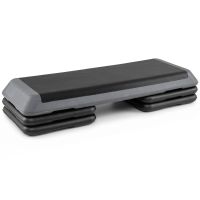 costway plataforma step para ejercicios aerobicos con altura ajustable base antideslizante portatil para casa oficina carga 250kg gris