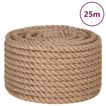 Cuerda De Yute 25 M De Longitud Y 24 Mm De Grosor Vidaxl