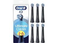 recambio para cepillo dental - oral-b io ultimate clean pack de 6 unidades negro