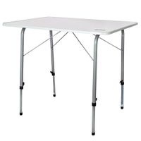 mesa plegable camping altura regulable 80x60x5069 cm malva