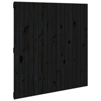 cabecero de cama de pared madera maciza pino negro 108x3x110 cm vidaxl