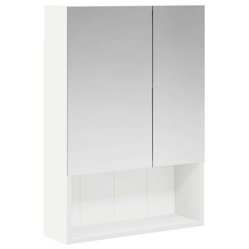 Armario Con Espejo De Baño | Mueble De Baño Con Estante 50 X 14,5 X 70 Cm