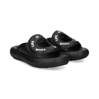 Vic Matie Sandalias Planas Mujer - Negro Talla 40