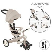 triciclo explorer eco 4 en 1 beige