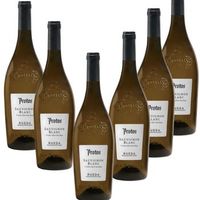 protos - pack 6 vinos blancos sauvignon blanc - 6 x - do rueda - pack 6 botellas 75 cl - 13 vol