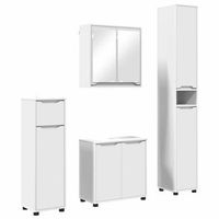juego de muebles de bano con cajon 4 pcs madera contrachapada vidaxl