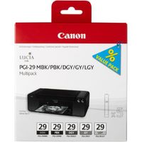 canon pgi-29 mbkpbkdgygylgy original multipack ink cartridges