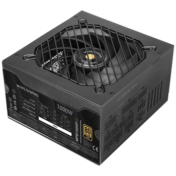 Fuente Alimentación 1000W MARS GAMING MPB1000PSI 80 PLUS Gold Fully-Modular Negro