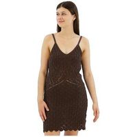 superdry vestido robe courte en crochet multicolore para mujer