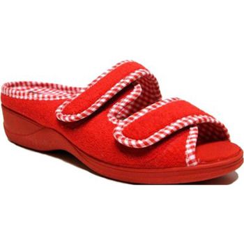 Doctor Cutillas Pantuflas 21823 rojo para mujer