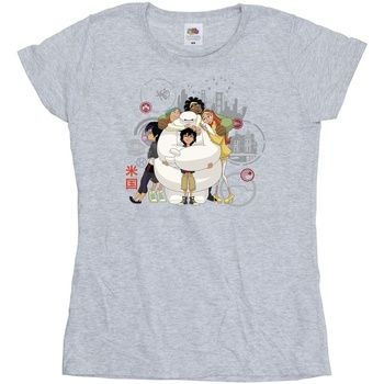Disney Camiseta manga larga Big Hero 6 para mujer