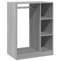 armario de madera de ingenieria gris sonoma 77x48x102 cm vidaxl