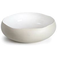 cuenco 34 x 34 x 115 cm gres natural blanco
