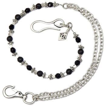 Cryady Pulseras CJ-22 MILANO-BLACK para hombre