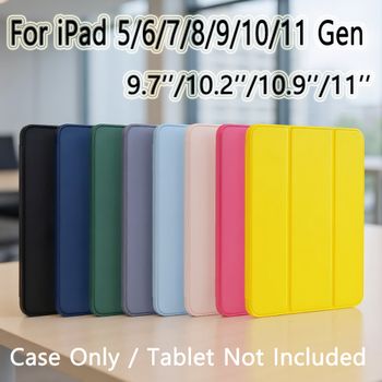 Para Apple iPad 9,7 10,2 10,9 11 5th 6th 7th 8th 9th 10th 11th Generación funda inteligente con tapa magnética para iPad 5 6 7 8 9 10 11