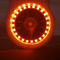 sistema de luz trasera de led de tres colores qtmodel 5-6v para sistema de ventilador de conducto de 64 mm 70 mm unidad