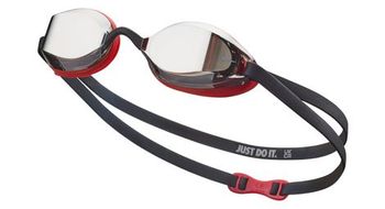 Nike swim nike legacy mirrored uni red black mono