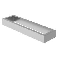 toallero de pared sin taladrar acero plata